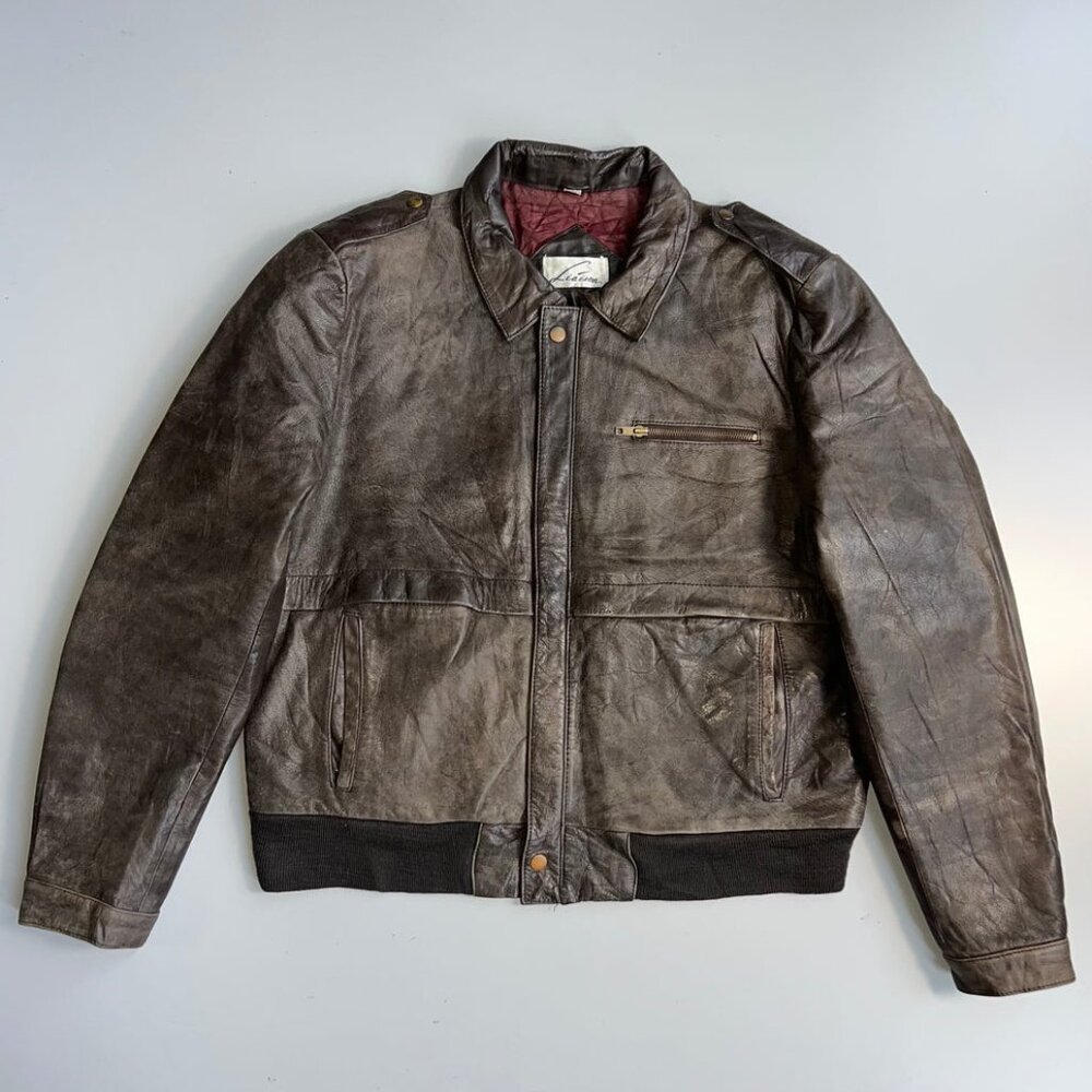 Vintage Liaison Leather Brown Jacket